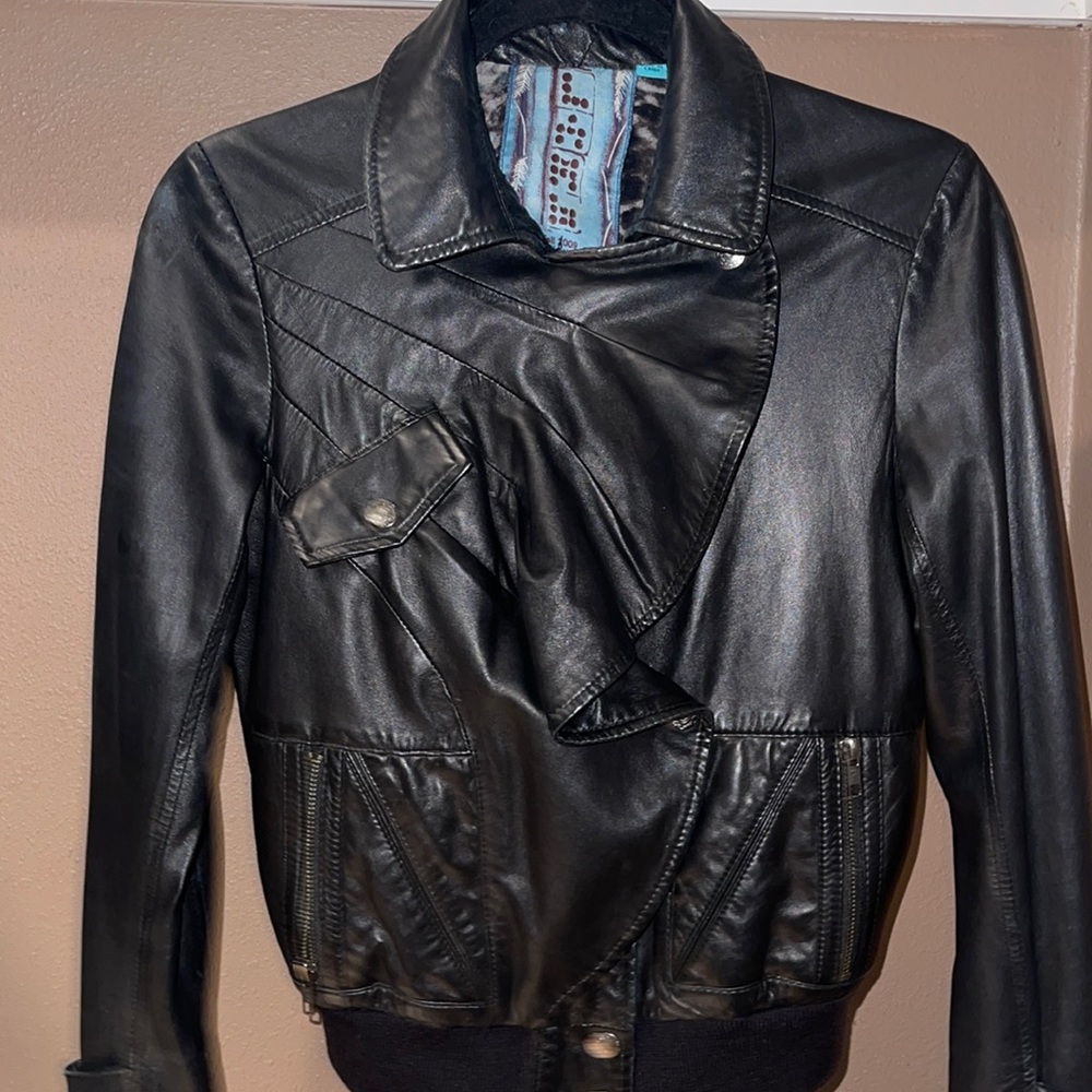 LAMB leather jacket. Versatile.